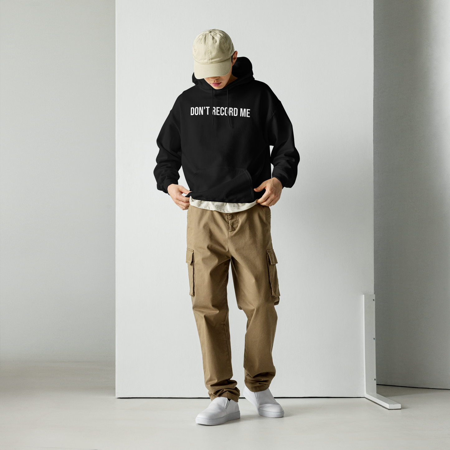 DON’T RECORD ME Hoodie – Drop001